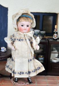 Kestner All-Bisque Doll in Miniature Room by Denise Van Patten